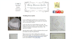 Desktop Screenshot of marymansonquilts.com